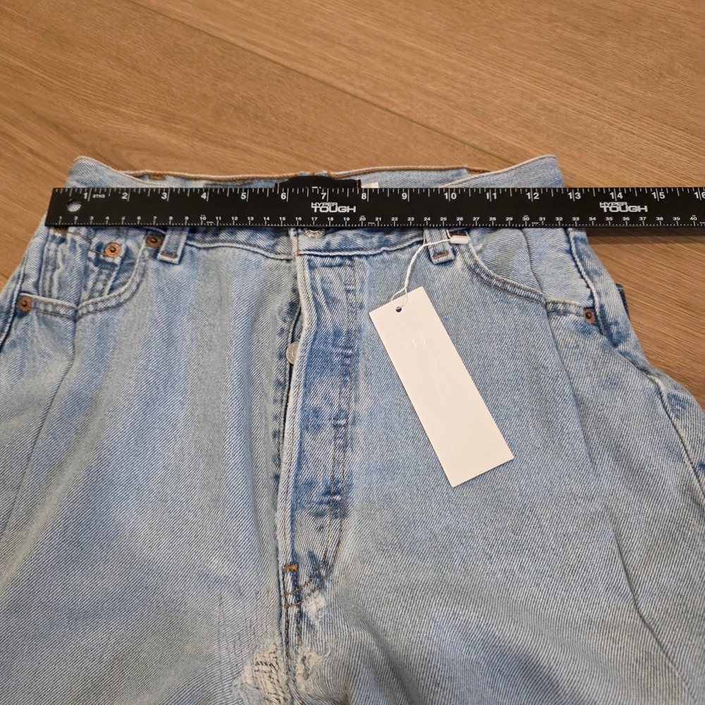 EB Denim Light Blue Straight Leg Jeans - Picture 9 of 15
